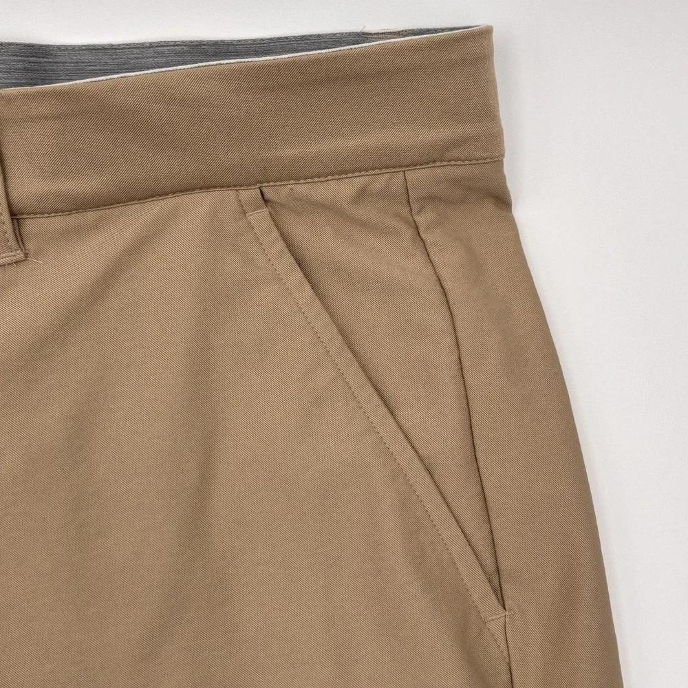 Adidas Golf Pants Mens 38x30 Khaki Tan Ultimate 365 Flat Front Pro
